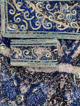 Load image into Gallery viewer, Deep royal blue sarong - swirls
