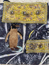 Load image into Gallery viewer, 2 in 1: black + yellow sarongs - penguin
