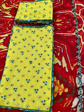 Load image into Gallery viewer, Deep red + yellow sarong
