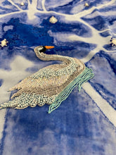 Load image into Gallery viewer, Blue sarong - swans
