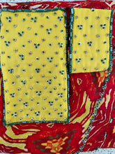 Load image into Gallery viewer, Deep red + yellow sarong
