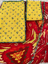 Load image into Gallery viewer, Deep red + yellow sarong
