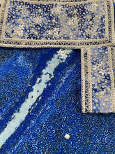 Load image into Gallery viewer, Deep blue + white sarong
