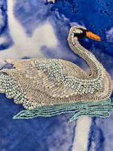 Load image into Gallery viewer, Blue sarong - swans
