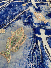 Load image into Gallery viewer, Royal blue sarong - fish
