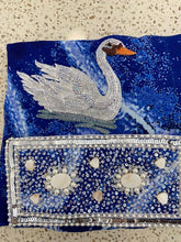 Load image into Gallery viewer, Deep rich blue sarong - white swans
