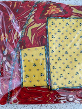 Load image into Gallery viewer, Deep red + yellow sarong
