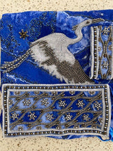 Load image into Gallery viewer, Royal blue sarong - flying crane
