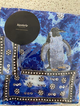 Load image into Gallery viewer, Rich blue sarong - penguin
