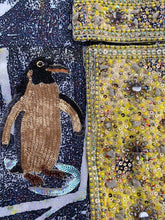 Load image into Gallery viewer, 2 in 1: black + yellow sarongs - penguin
