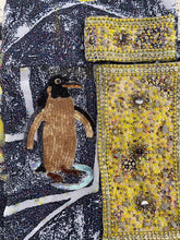 Load image into Gallery viewer, 2 in 1: black + yellow sarongs - penguin
