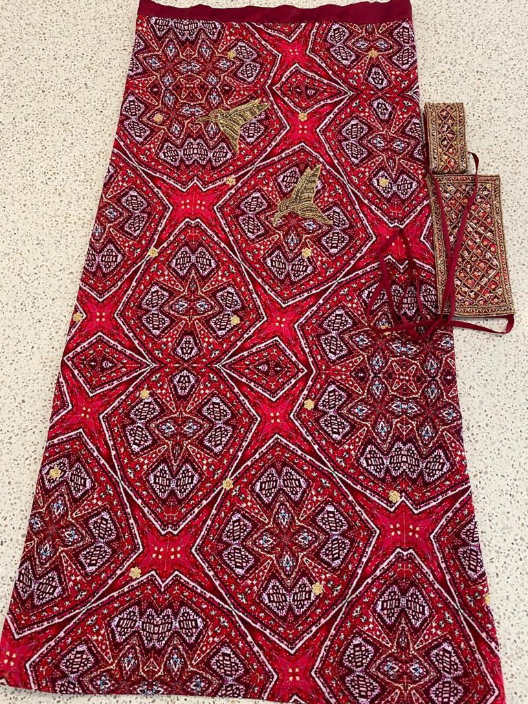 Deep red sarong