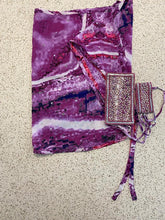 Load image into Gallery viewer, Purple sarong - white pearl beads
