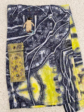 Load image into Gallery viewer, 2 in 1: black + yellow sarongs - penguin
