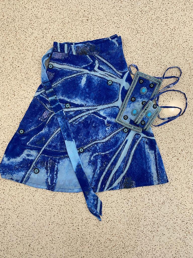 Blue sarong