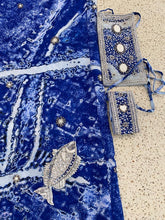 Load image into Gallery viewer, Royal blue sarong - fish
