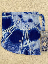 Load image into Gallery viewer, Deep blue + light blue sarong
