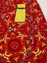 Load image into Gallery viewer, Deep red + yellow sarong
