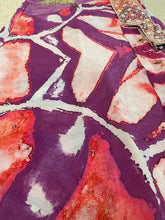 Load image into Gallery viewer, Bright fluoro pink, coral + purple sarong
