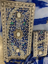 Load image into Gallery viewer, Royal blue sarong - white beads
