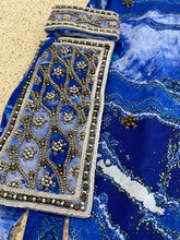 Load image into Gallery viewer, Royal blue sarong - flying crane
