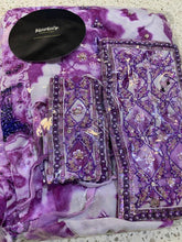 Load image into Gallery viewer, Purple sarong - purple beads
