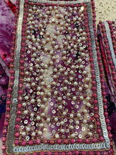 Load image into Gallery viewer, Purple sarong - white pearl beads
