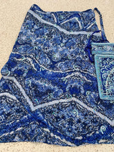 Load image into Gallery viewer, Deep royal blue sarong - swirls
