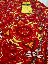 Load image into Gallery viewer, Deep red + yellow sarong
