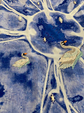 Load image into Gallery viewer, Blue sarong - swans
