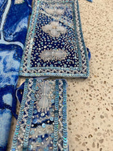 Load image into Gallery viewer, Royal blue sarong - fish
