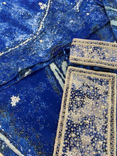 Load image into Gallery viewer, Deep blue + white sarong
