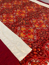 Load image into Gallery viewer, SET 3 - Deep Red and Cream Bed Cover
